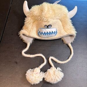 NWT deLux Wool Blend Yuki the Yeti Pilot Hat One Size Snowman